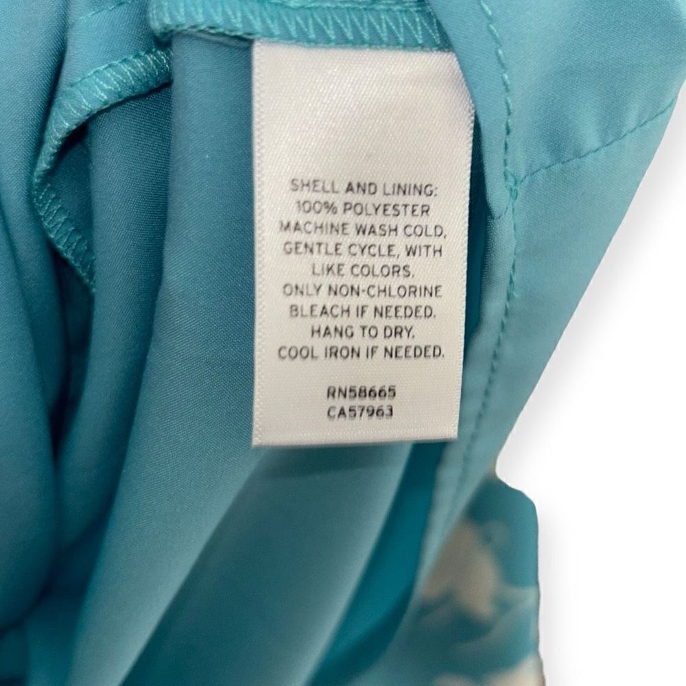 CHELSEA 28 Floral Faux Wrap Dress In Teal-White Melt Size 1X NEW - Picture 10 of 16